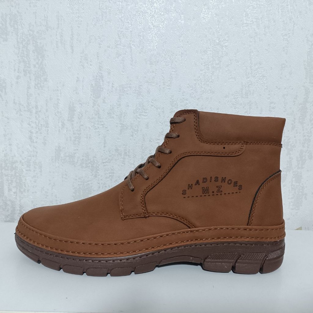 قیمت نیم‌بوت مردانه بندی رنگ حنایی سایز 40 تا 44