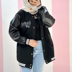 قیمت مانتو آستین چرم بیسبالی