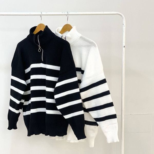 بلوز بافت پینترستی زیپی