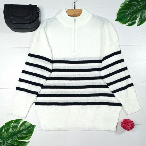 بلوز بافت پینترستی زیپی