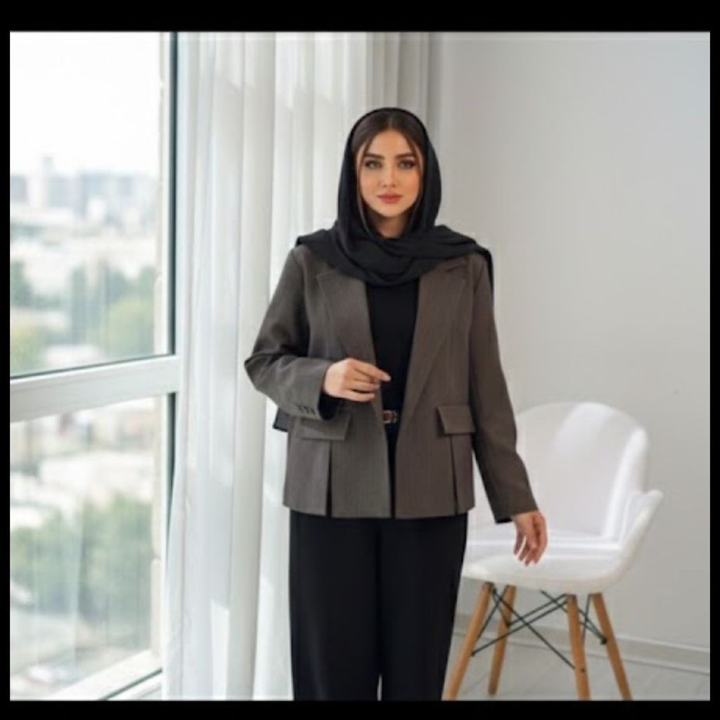 خرید انلاین کت برشدار کرپ پالادیوم زیبا