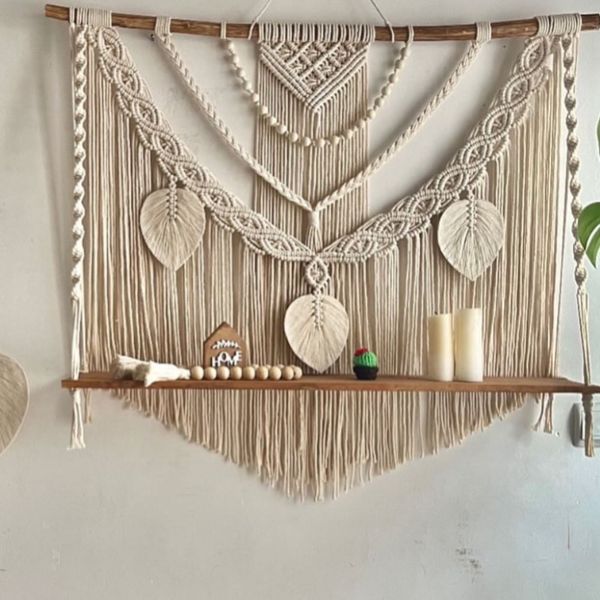 شلف مکروومه بافی مدل خاتون