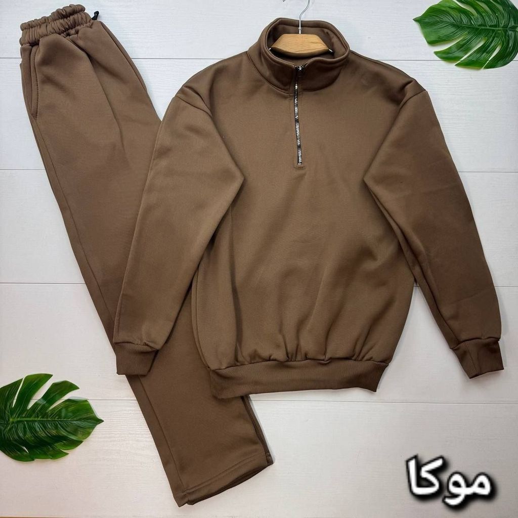 فروش اینترنتی ست سوییشرت نیم زیپ و شلوار اسپرت