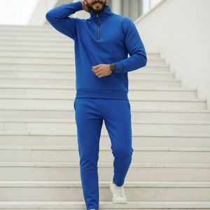 خرید آنلاین ست سوییشرت نیم زیپ و شلوار اسپرت