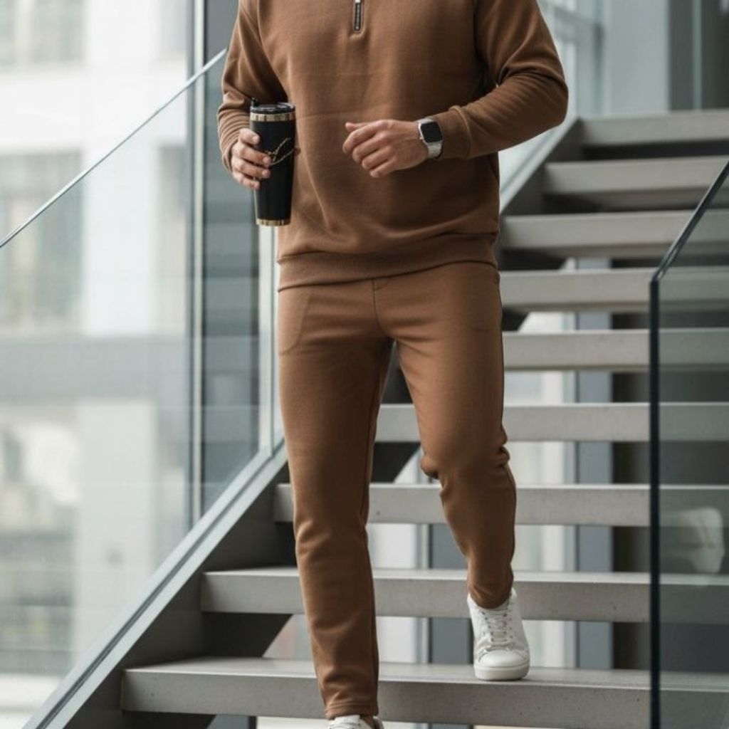 قیمت ست سوییشرت نیم زیپ و شلوار اسپرت