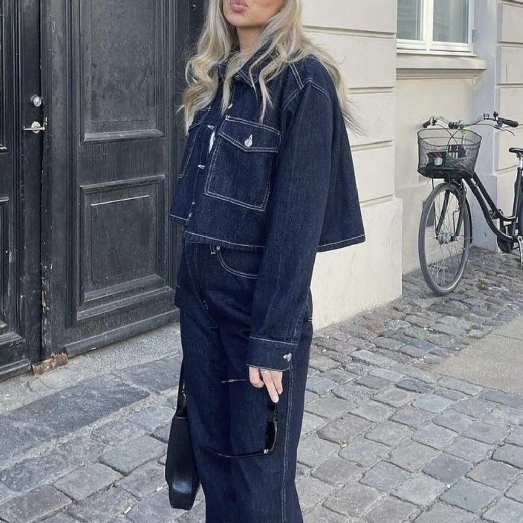 قیمت ارزان ترنج کت و شلوار جین سنگشور شده فوقالعاده با کیفیت