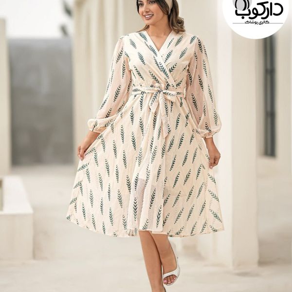 پیراهن زنانه مجلسی کرپ حریر کد 7513