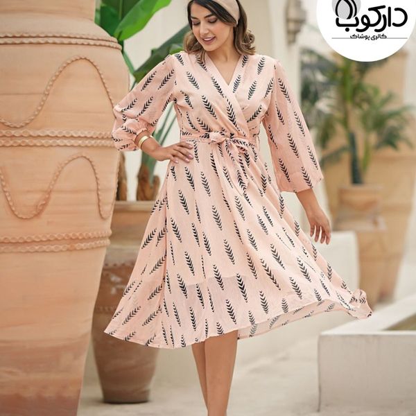 پیراهن زنانه مجلسی کرپ حریر کد 7513