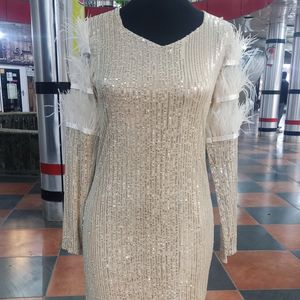 فروش اینترنتی پیراهن زنانه مجلسی پولکی کد 1039