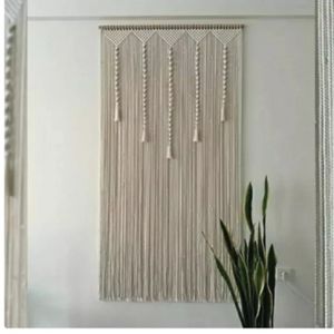 پرده مکرومه بافی مدرن طرح پیچی