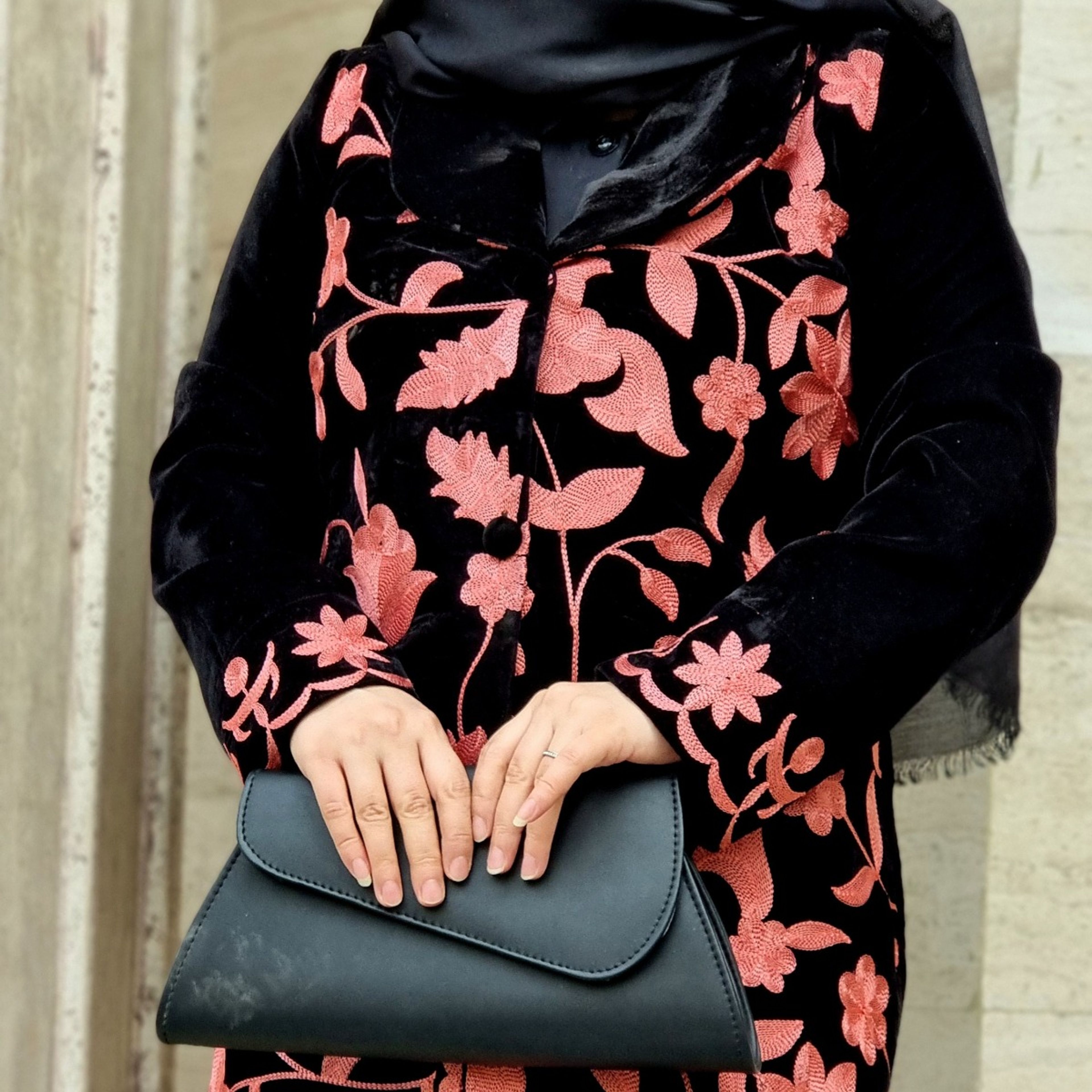 خرید آنلاین مانتو مخمل مجلسی زنانه