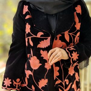 خرید اینترنتی مانتو مخمل مجلسی زنانه