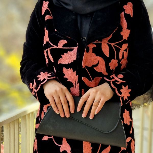 مانتو مخمل مجلسی زنانه