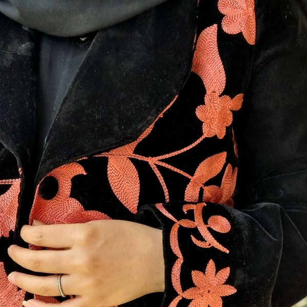 مانتو مخمل مجلسی زنانه