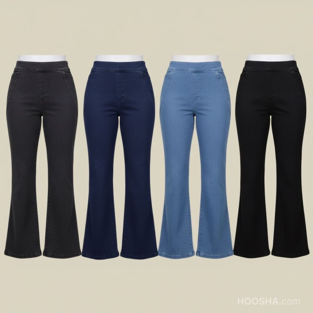 مشخصات شلوار جین نیل بوتکات دمپا گشاد سایز 38 تا 54