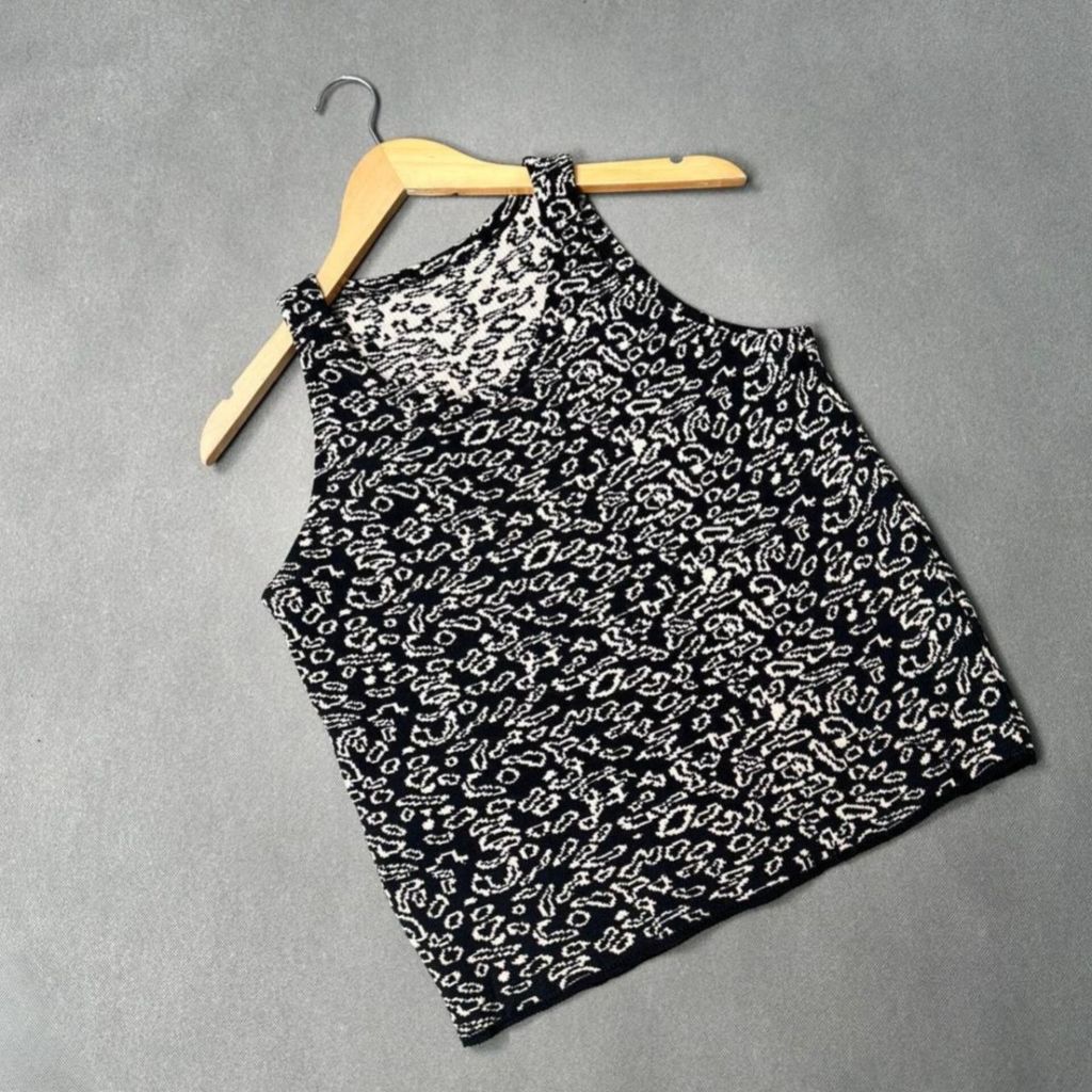 خرید انلاین تاپ بافت پلنگی زنانه