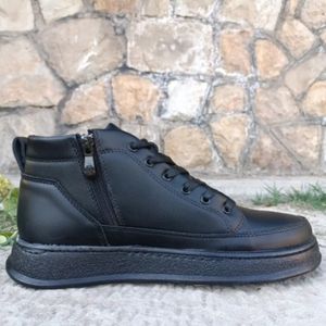 نیم بوت مردانه اسپرت زیپدار رنگ مشکی سایز 40 تا 44