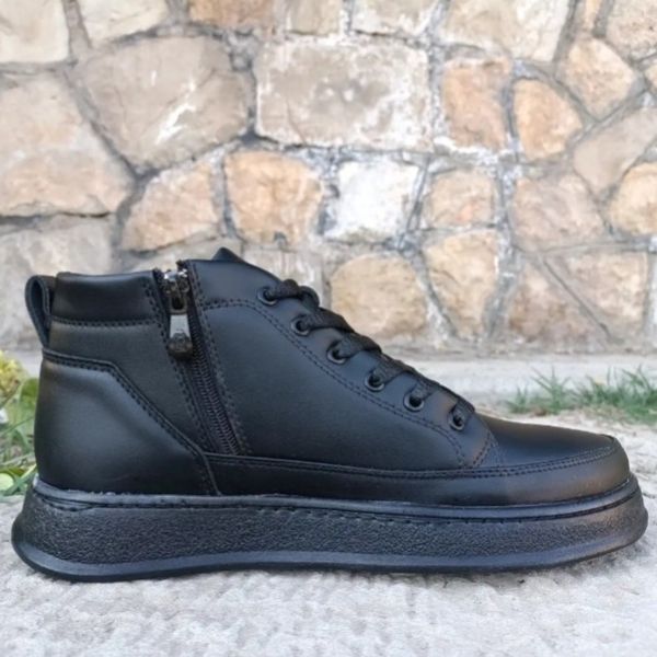 نیم بوت مردانه اسپرت زیپدار رنگ مشکی سایز 40 تا 44