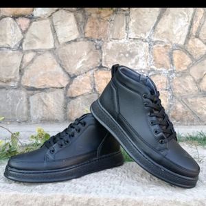 نیم بوت مردانه اسپرت زیپدار رنگ مشکی سایز 40 تا 44