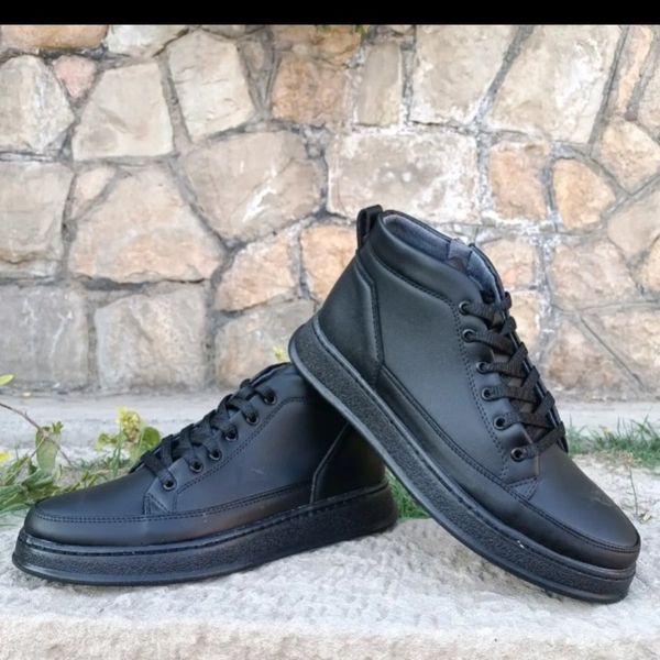 نیم بوت مردانه اسپرت زیپدار رنگ مشکی سایز 40 تا 44