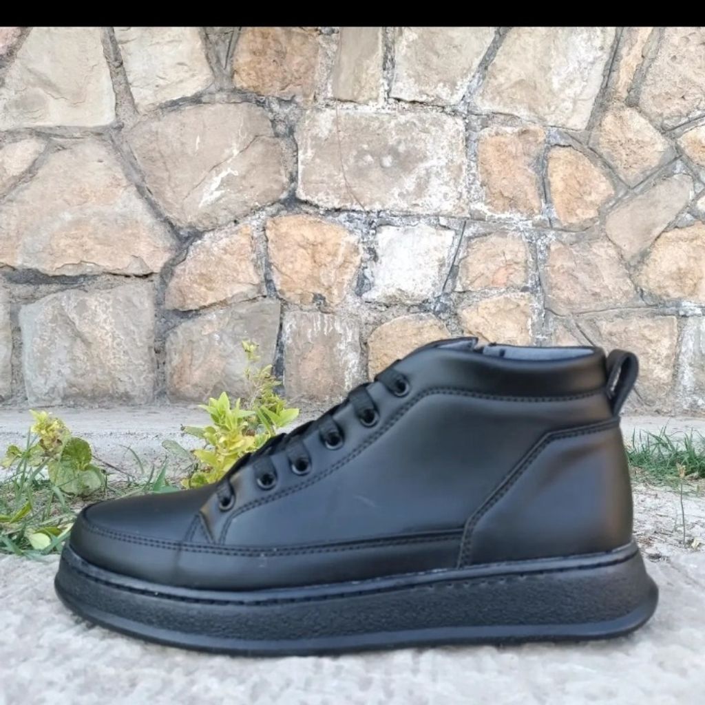 خرید انلاین نیم بوت مردانه اسپرت زیپدار رنگ مشکی سایز 40 تا 44