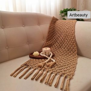 شال مبل مکرومه بافی طرح ابر