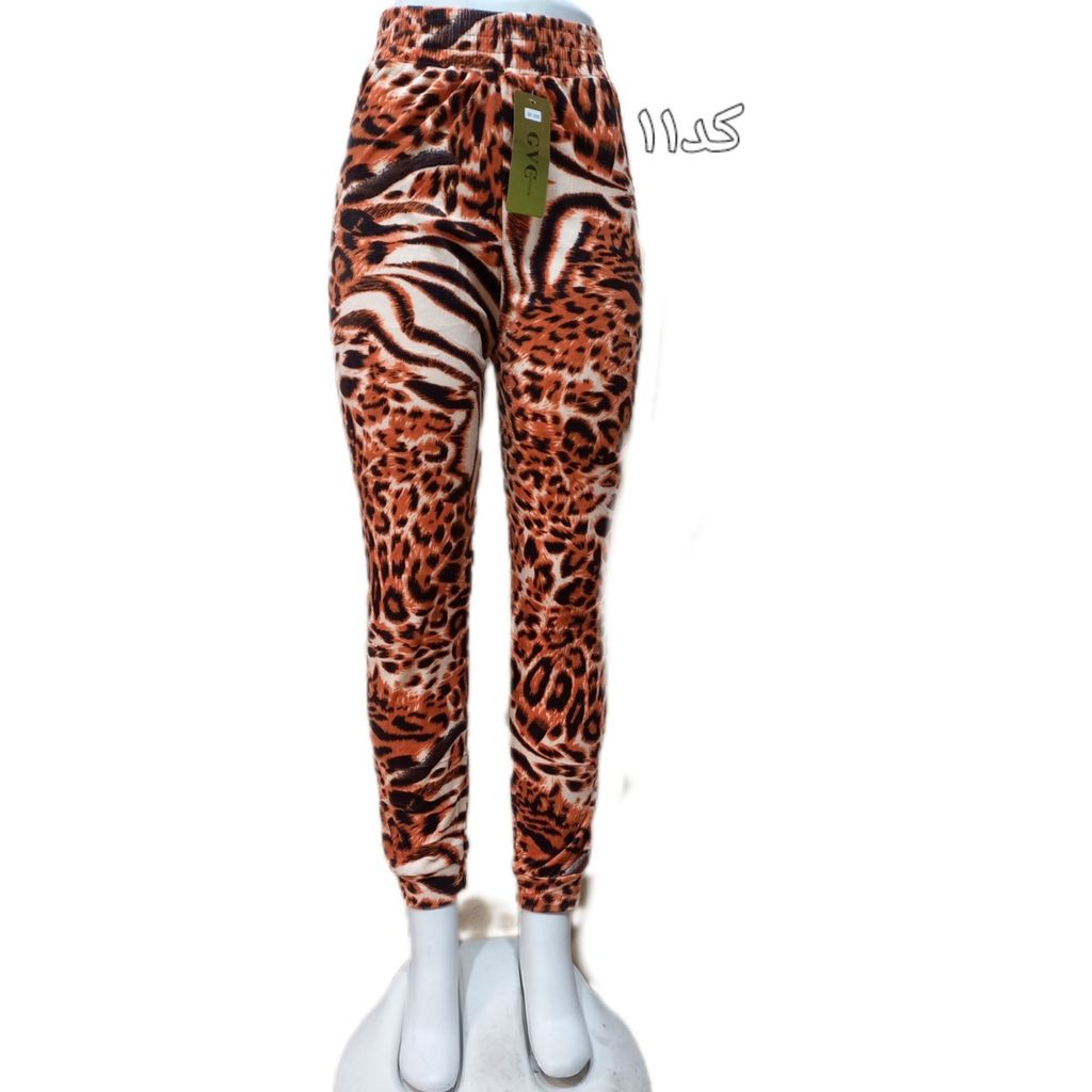 قیمت ارزان شلوار مخمل طرح دار کد 844