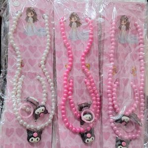 ست گردنبند و گوشواره کرومی