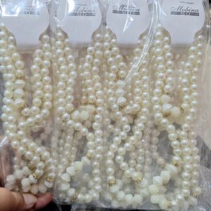 ست گردنبند و گوشواره مرواریدی