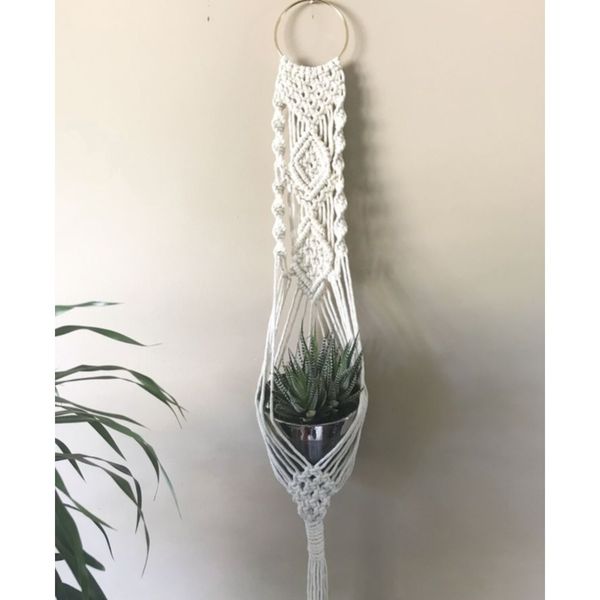 آویز گلدان مکرومه طرح ناهید