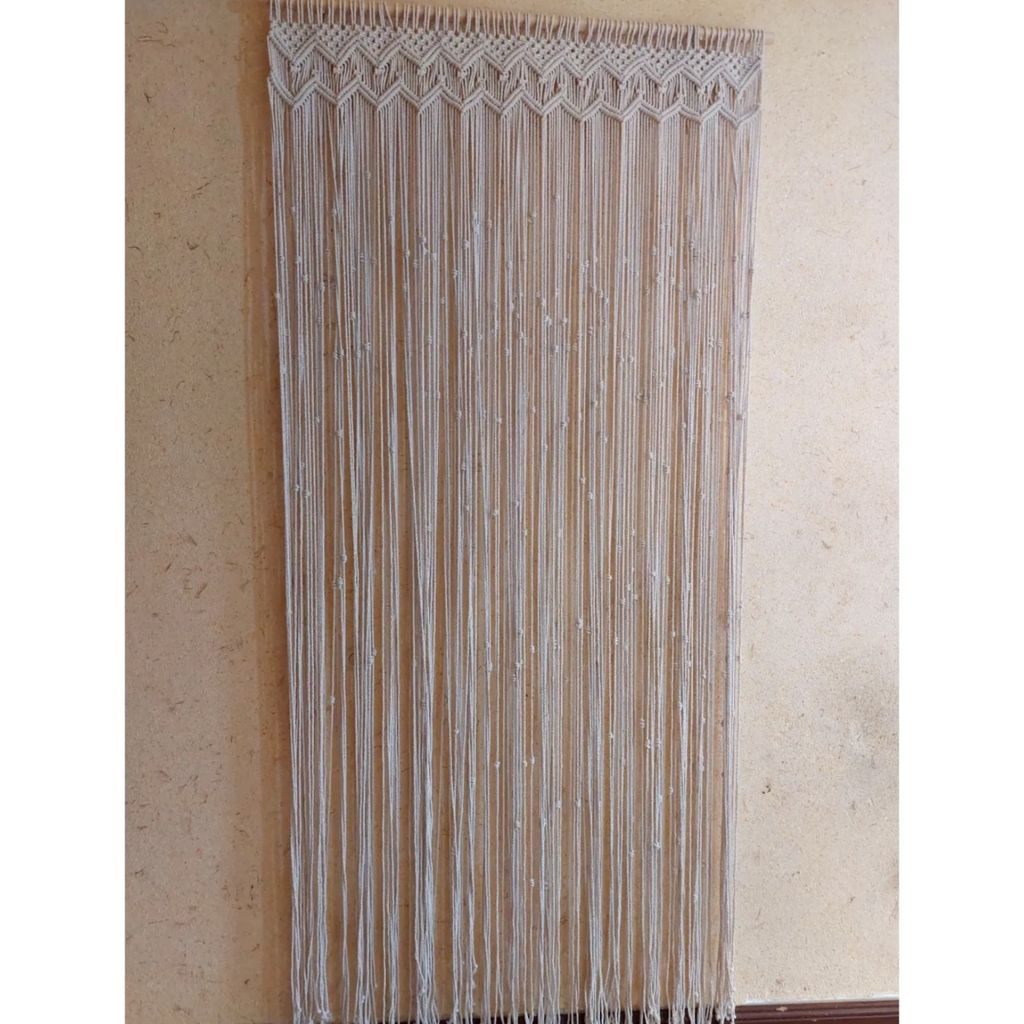 خرید اینترنتی پرده مکرومه بافی مدل طاووس