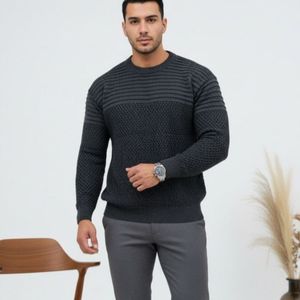 خرید آنلاین بافت مردانه فندقی