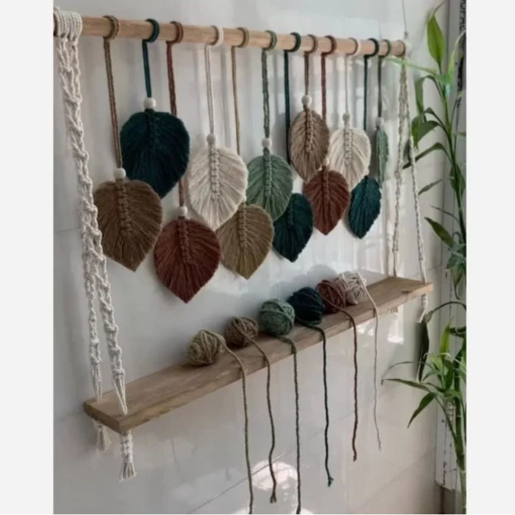 مشخصات شلف برگ چوبی مکرومه مدل لامور