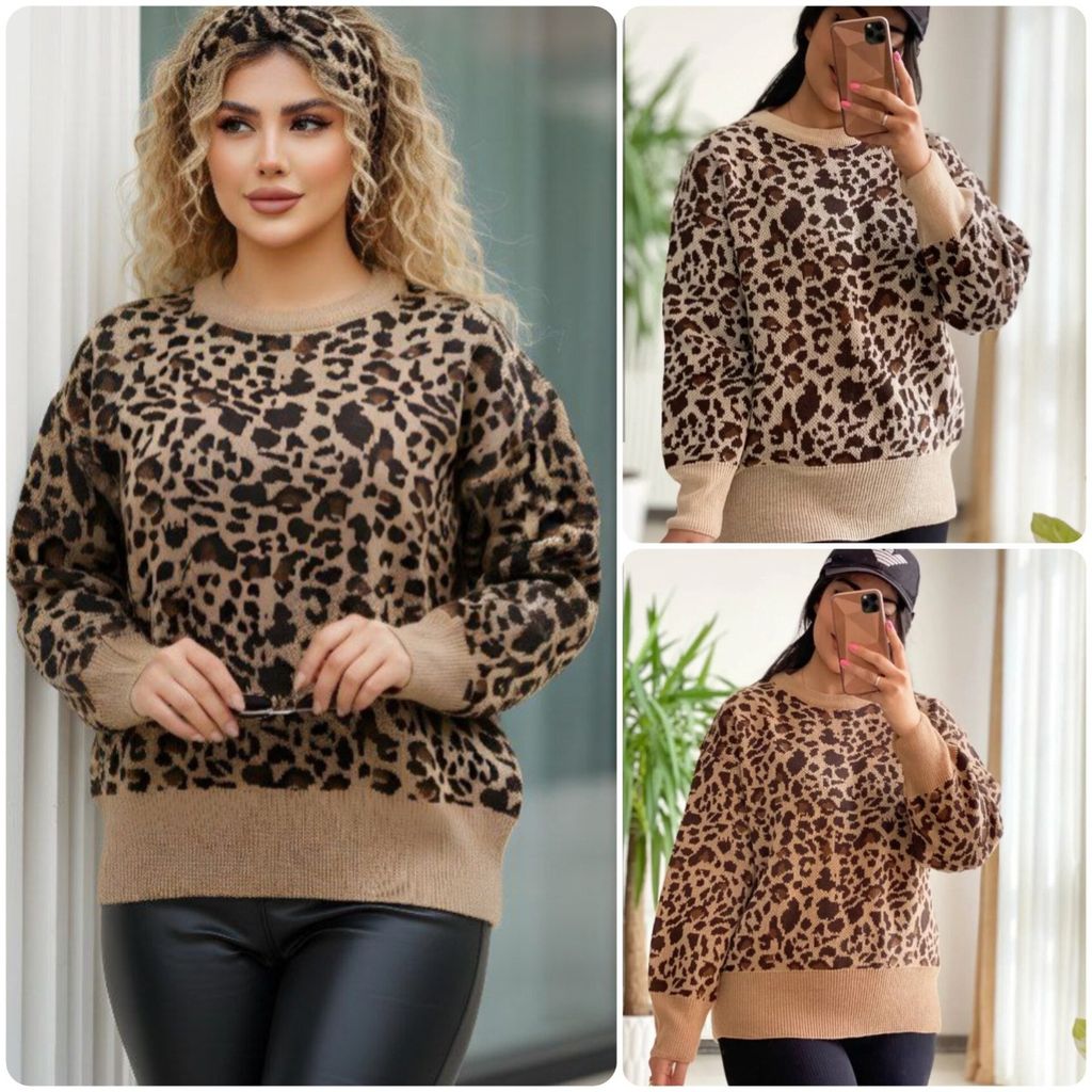 خرید اینترنتی بلوز بافت پلنگی