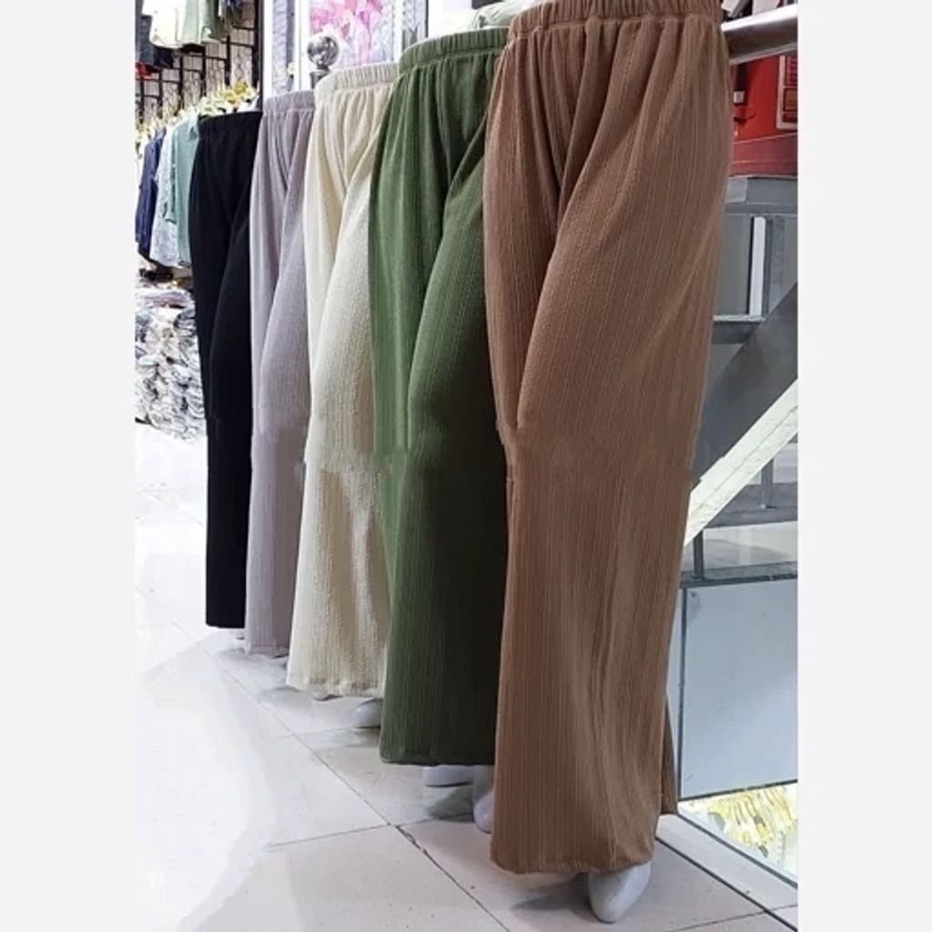 خرید اینترنتی قیمت شلوار زنانه پارچه مراکشی قد 105 فری سایز مشکی قهوه ای سرمه ای