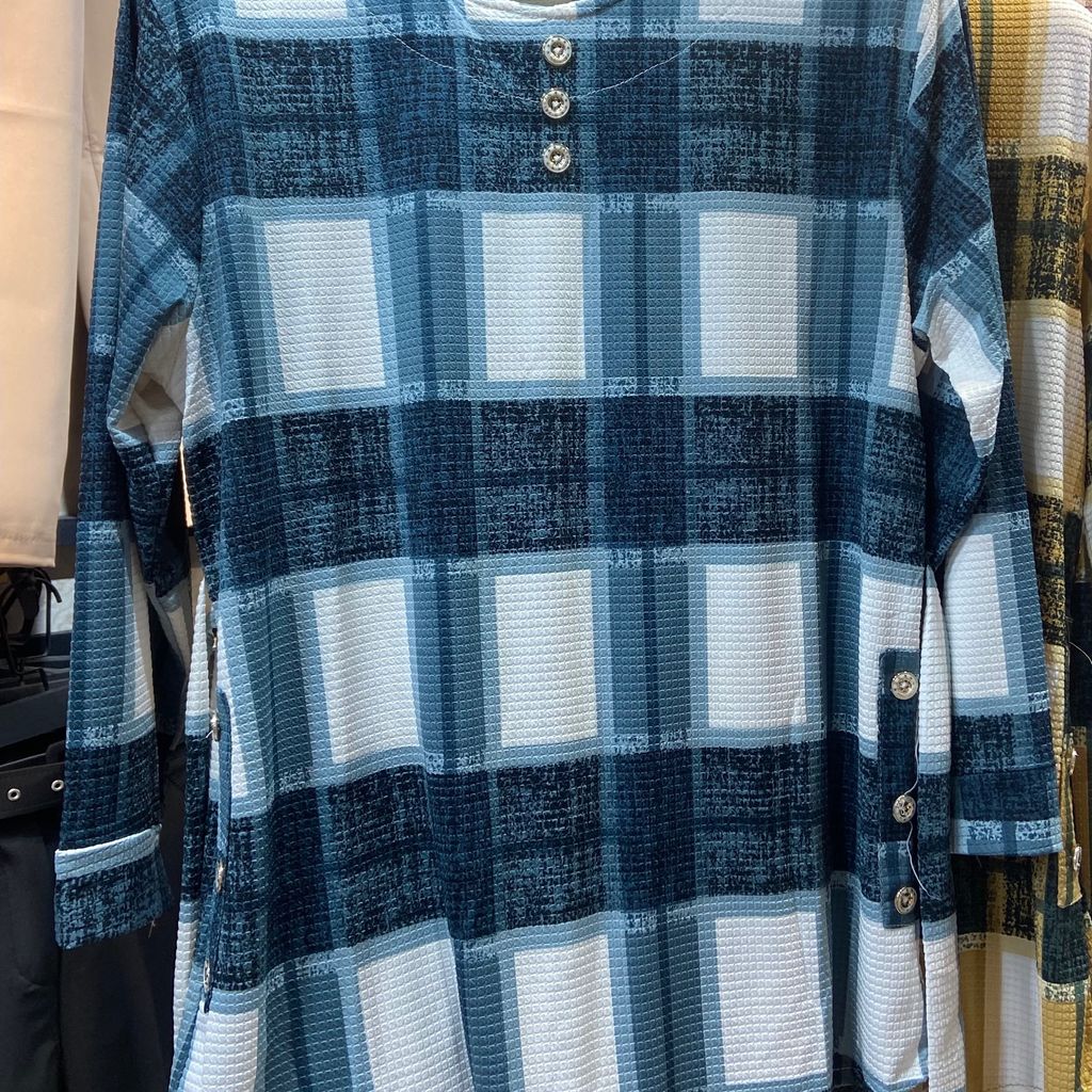 مشخصات مانتو چهارخونه زنانه 