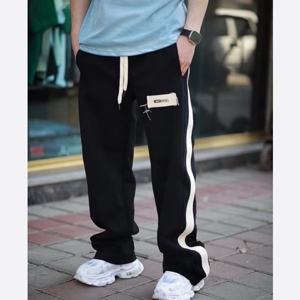 شلوار جاگر مردانه پارچه گلکسی گرم بالا با نوار کنفی لوکس