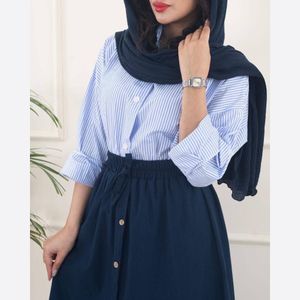 خرید اینترنتی قیمت دامن زنانه جلو دکمه کمرکش