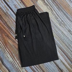 شلوار راحتی کمرکش کرکره ای بنددار