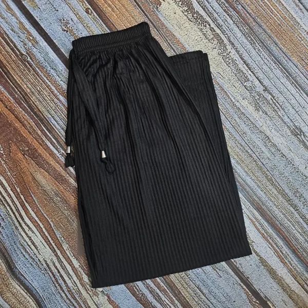 شلوار راحتی کمرکش کرکره ای بنددار