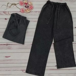 شلوار نیم بگ نیل جین 38 تا 54