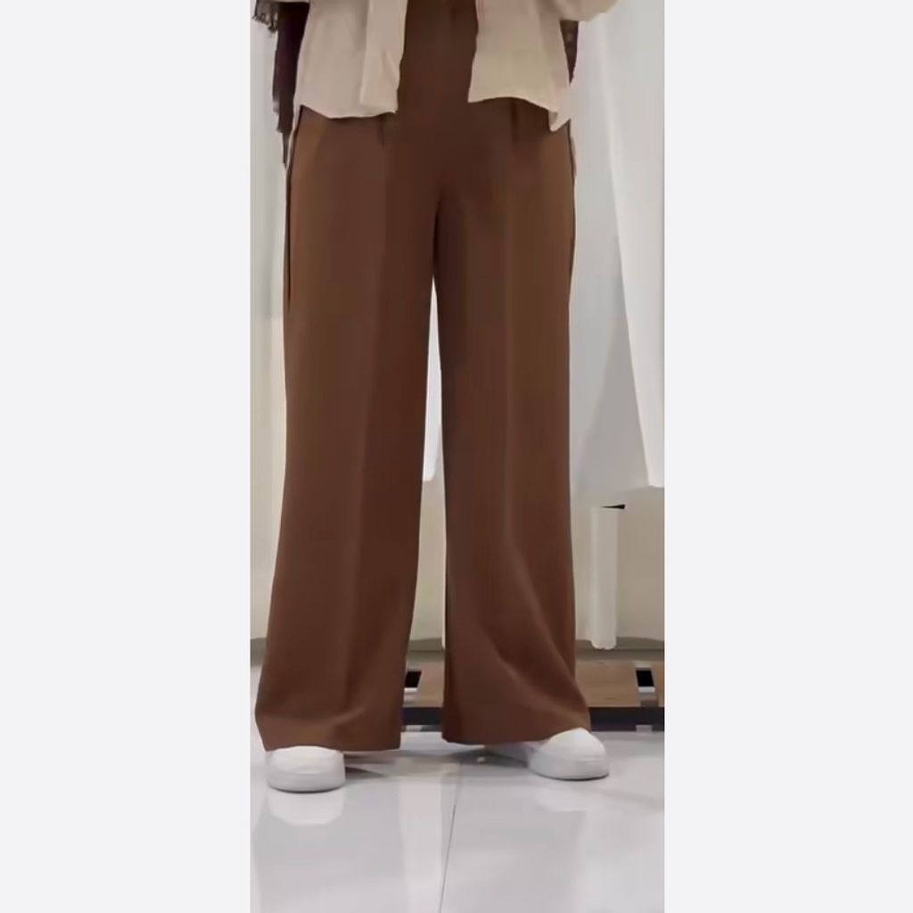 خرید اینترنتی قیمت شلوار بگ مازراتی قهوه ای و مشکی پیله خور جیب دار 