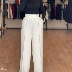شلوار بگ مازراتی سفید جیب دار سایز 36 تا 48