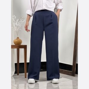 شلوار بگ مازراتی پیله خور جیب دار مشکی و سرمه ای