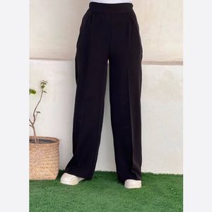 شلوار گشاد مازراتی مشکی جیب دار قد استاندارد (سایز 34 تا 60 )