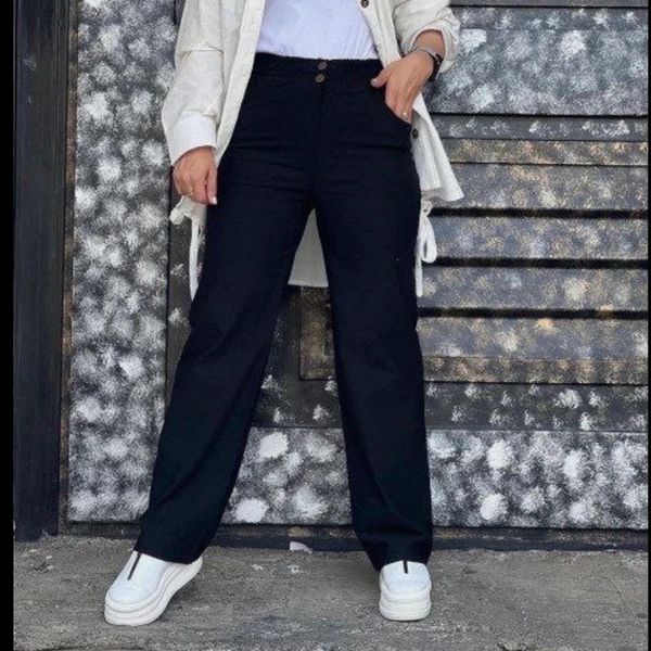 شلوار نیم بگ کتان سایز 36 تا 58