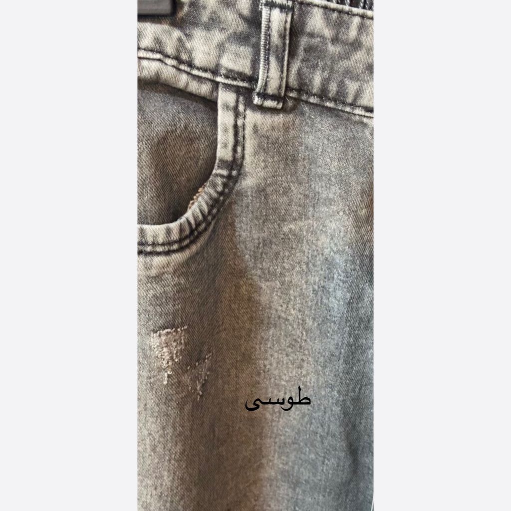 فروش اینترنتی شلوار جین نیم بگ پشت کش 