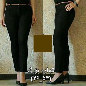 شلوار مازراتی خارجی مجلسی راسته قد 90 بغل چاکدار سایز  38 تا 54