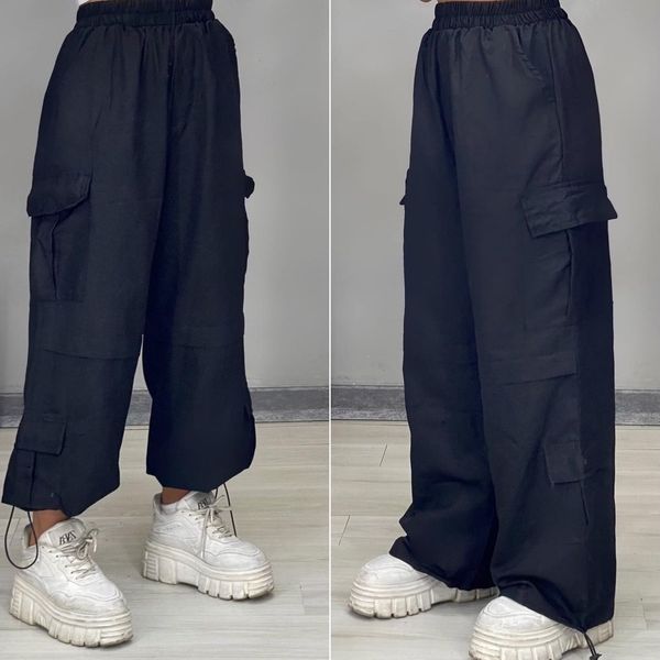 شلوار کارگو مشکی