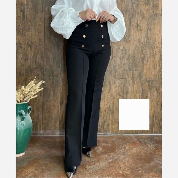 شلوار دمپا مازراتی اعلا مجلسی سایزبندی 36 تا 48 دکمه طلایی